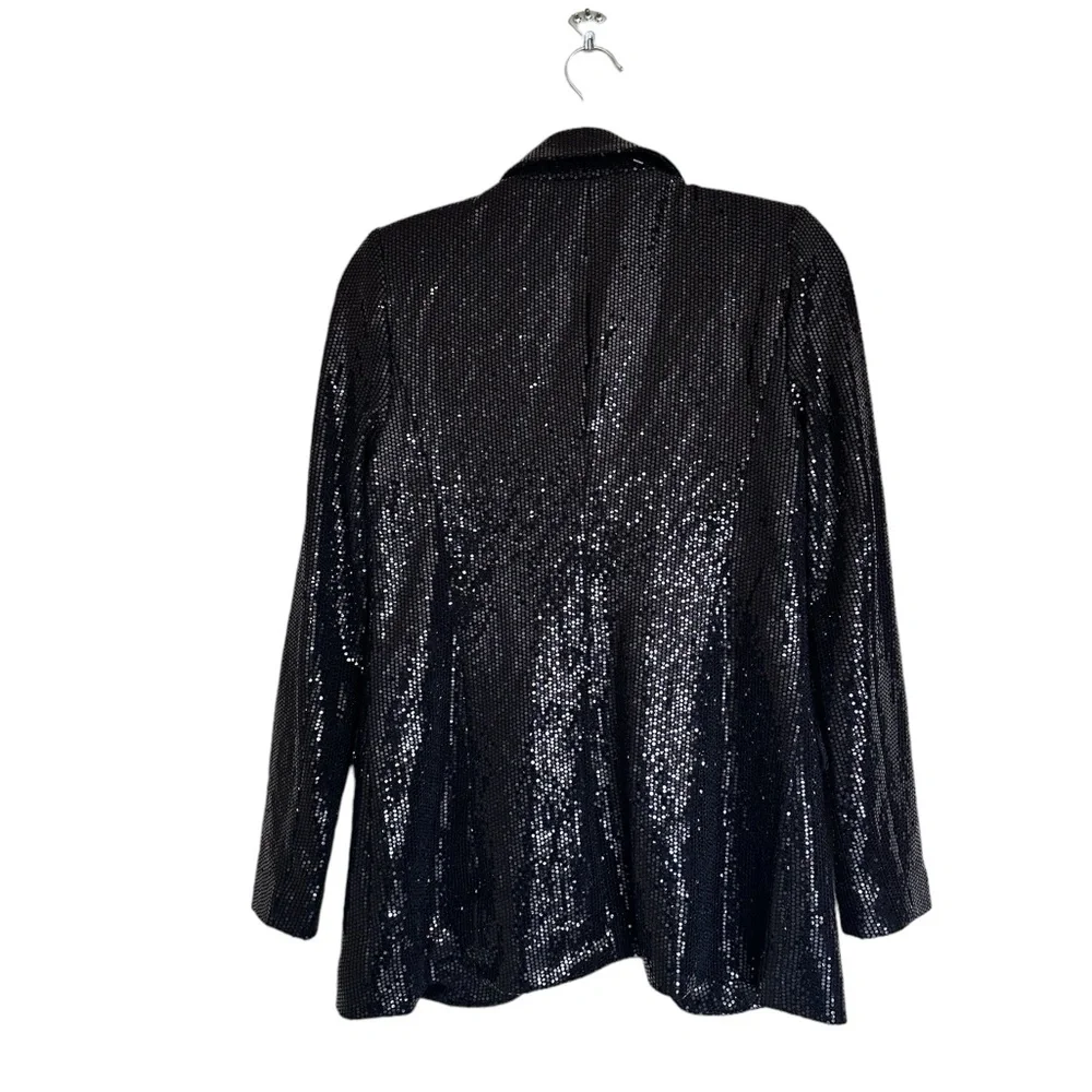 NWT T TAHARI Women's Sequined Open-Front Blazer